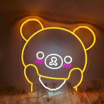 Letreiro neon urso