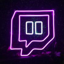 Letreiro Placa Neon Led - Twitch - Hutz