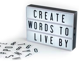 Letreiro Quadro Led Luminária Light Box Usb Personalizado - Hua Guang