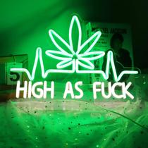 Letrero de Hoja Neon LED JFLLamp 41x30 cm Verde con Alimentación USB Letrero de Hoja Neon LED JFLLamp 41x30 cm Verde con Alimentación USB