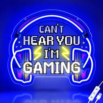 Letrero de Neón Gamer CULOIS 33x29 cm con Brillo Ajustable por USB