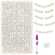 Letter Beads MIIIM 1500 unidades A-Z 4x7mm para fabricação de pulseiras