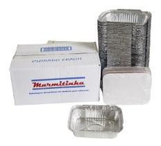 Leve 200un Marmitinha Fit 220ml M90 Alumínio Lembrancinha