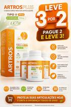 Leve 3 Pague 2 Artros plus 30cáp Colágeno Com Cúrcuma Neutro Leve 3 Pague 2 Artros plus 30cáp Colágeno Com Cúrcuma Neutro