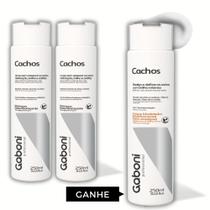 Leve 3, Pague 2 - Shampoo Cachos 2UN + Creme Modelador Cachos 1UN Gaboni Professional