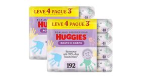 Leve 8 Pague 6 Lenço Umedecido Huggies - 48 Toalhas cada