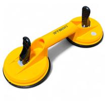 Leve e Poderosa Ventosa Dupla Sucção 80kg Pisos Polidos Vidros Mármore Sem Riscos na Instalação