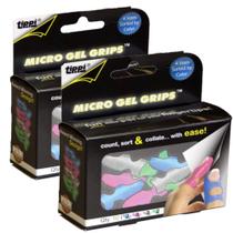 Leve Tippi Micro Gel Fingertip Grips, pacote com 10 tamanhos variados