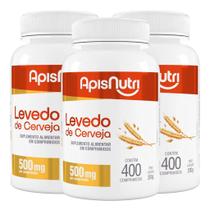 Levedo de Cerveja 500mg 400 Comp Apisnutri