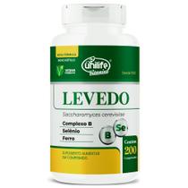 Levedo de cerveja vitamina complexo b selênio ferro 200 caps unilife 1 un Levedo de cerveja vitamina complexo b selênio ferro 200 caps unilife 1 un