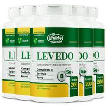 Levedo de cerveja vitamina complexo b selênio ferro 200 caps unilife kit 5 Levedo de cerveja vitamina complexo b selênio ferro 200 caps unilife kit 5
