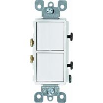 Leviton R62-05634-00W Interruptor Doble Decora Blanco de 15 Amperios 120V