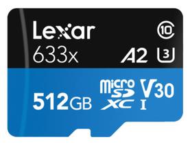 LEXAR Micro SDXC U3 100mb/s 4k A2 512gb 100% original