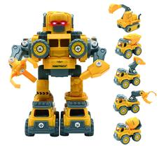 LEXiBOOK Robotruck Brinquedo de Construção Transformável 5 em 1
