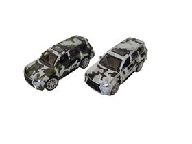 Lexus Camuflado Miniatura Carrinho de Ferro 1:36 - Die Cast Colecionável Camuflagem Exército de Luxo