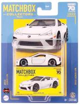 Lexus LFA 2012 Branco Matchbox Collector's 70 Anos 1/64