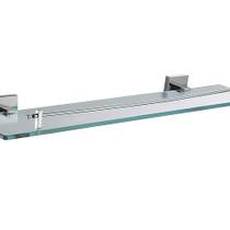 Lexxa Prateleira Vidro Reto C/protecao Lx4363 Cromado