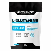 LGlutamine Body Nutry 300g Suplemento Puro para Recuperação Muscular