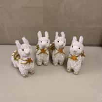 Lhama Em Pelúcia Branca 20cm Tok Da Casa-Pç