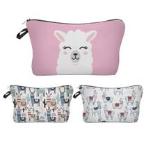 Lhama Makeup Bag Travel Cosmetic Organizer Pencil Case Zipper Pouch gifts for Women and Girls (Llama-1)