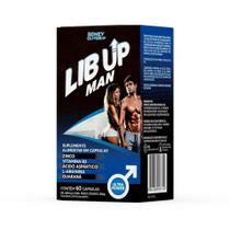 Lib UP Man 60 cápsulas alto teor de Zinco, Niacina contém Ácido Aspártico L-arginina e Guaraná em pó