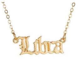 Libra Signo Colar Dourado E Delicado Presente para Libriana Libra Signo Colar Dourado E Delicado Presente para Libriana