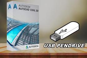 Licença vitalícia do software AutoCAD Civil 3D 2022 - Cartão USB