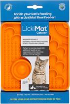 LickiMat Catster Tapete de Lamber Alimentador Lento Anti Estresse para Gatos - Laranja LickiMat Catster Tapete de Lamber Alimentador Lento Anti Estresse para Gatos - Laranja