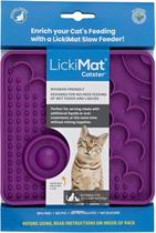LickiMat Catster Tapete de Lamber Alimentador Lento Anti Estresse para Gatos - Roxo LickiMat Catster Tapete de Lamber Alimentador Lento Anti Estresse para Gatos - Roxo