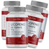 Licopeno 5mg com Zinco e Selênio Lauton Premium Vegano Kit 4