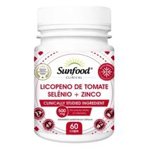 Licopeno De Tomate Selênio + Zinco 500mg 60cápsulas -sunfood