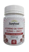 Licopeno de tomate selenio + zinco sunfood 60 caps