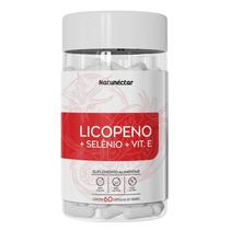 Licopeno + Selênio Vitamina E Suplemento Natural Extrato Seco Frascos 60 Cápsulas Natunéctar Original Loja 500mg