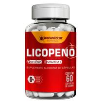 Licopeno + Selênio Vitamina E Suplemento Natural Extrato Seco Frascos 60 Cápsulas Natunéctar Original Loja 500mg