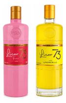 Licor 73 Morango + Licor 73 Limoncello, 700ml Cada Licor 73 Morango + Licor 73 Limoncello, 700ml Cada