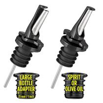 Licor/azeite de oliva Pour Spout Poura 3 em 1 com 2 cápsulas pretas