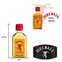 Licor C Canela Whisky Fireball Sabor Picante Miniatura garrafinha pet 50ml 1und