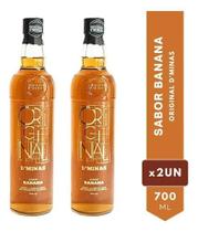 Licor De Babana E Cachaça Original D'minas - Kit 2 Unid Licor De Babana E Cachaça Original D'minas - Kit 2 Unid