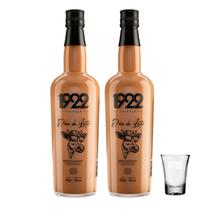 Licor de Doce de Leite 1922 700ml 2 Unidades + Copo