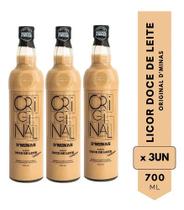 Licor De Doce De Leite Cream Original D'minas - Kit 3 Unid Licor De Doce De Leite Cream Original D'minas - Kit 3 Unid