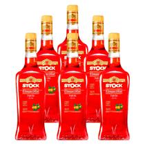 Licor Fino de Laranja Stock Curaçau Red 720ml 6 Unidades