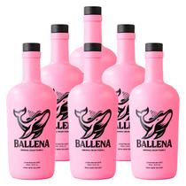 Licor Fino de Leite Ballena Morango com Tequila 750ml 6un Licor Fino de Leite Ballena Morango com Tequila 750ml 6un