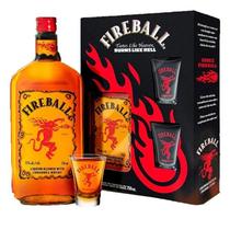 Licor Fireball C/ 2 Copos Shot 750ml