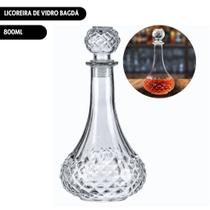 Licoreira De Vidro Bagdá Com Tampa 800ml