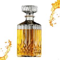 Licoreira Garrafa Bred Wisky Licor Água 900ml Vidro Borossilicato Transparente Luxo Bebida Bar - MIMO STYLE