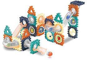 Líder Builder Marble Run Building Blocks for Kids - 66 Piece Unique STEM Toy Set for Tkidss, Preschool Girls, Boys Montessori Idade 3, 4, 5, 6+ Grande Presente de Aprendizagem e Ensino para Aniversários