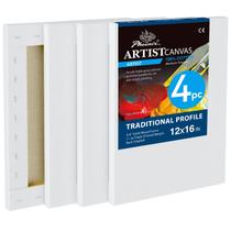 Lienzos para Artista PHOENIX 30x40 cm Paquete de 4 Algodón con 3 cm de Grosor