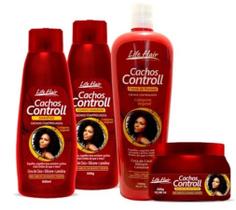 Life Hair Kit Cachos Controll Cabelos Crespos cacheado - Creme Pentear 1litro