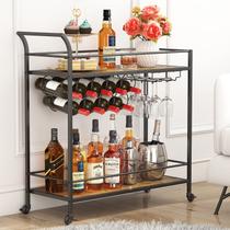 Lifewit Bar Cart, Home Bar Servindo Cart, 2 Tier Drink Cart