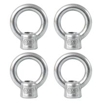 Lifting Eye Nut Qlvily 316 em aço inoxidável 3/8 polegadas, 150 kg, pacote com 4 Lifting Eye Nut Qlvily 316 em aço inoxidável 3/8 polegadas, 150 kg, pacote com 4